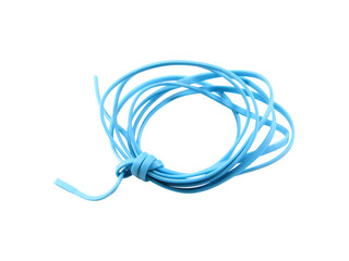 Wire cable of usb and adapter isolated on white background with clipping path.Electronic...