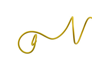 Wire cable of usb and adapter isolated on white background with clipping path.Electronic Connector.Selection focus.