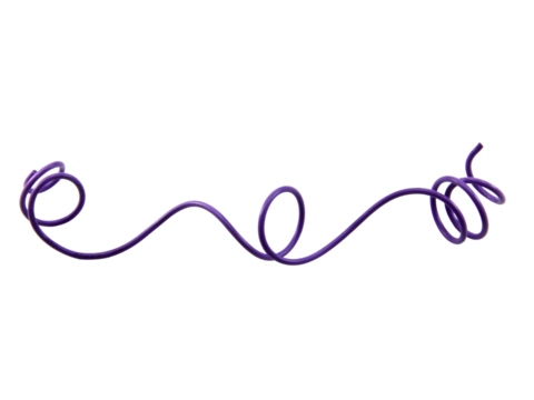 Wire cable of usb and adapter isolated on white background with clipping path.Electronic Connector.Selection focus.