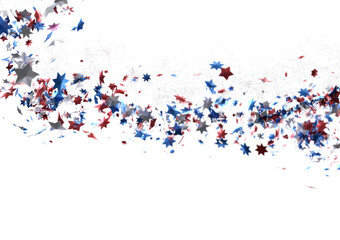 Confetti - Confetti confetti on american independence day PNG 3d