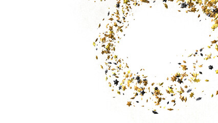 Stars - Festive christmas card. Isolated illustration white background. -