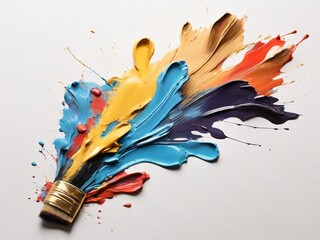 paintbrush and paint