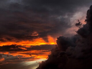 sunset over the sea