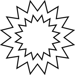 Starburst sticker set - collection of special offer sale oval and round shaped sunburst labels and badges. Promo stickers with star edges.