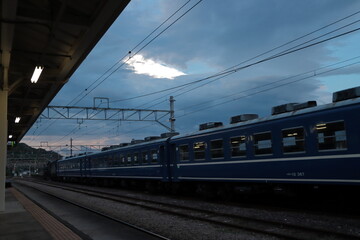 Naklejka premium 横川駅に停車中のEL横川ナイトパーク号(2021/7/10撮影)