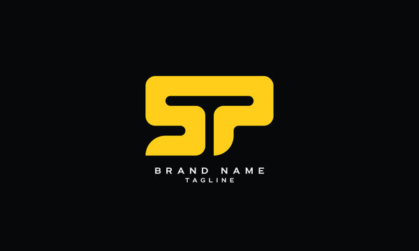 STP, SPT, TSP, TPS, PTS, PST, SP, PS, Abstract initial monogram letter alphabet logo design