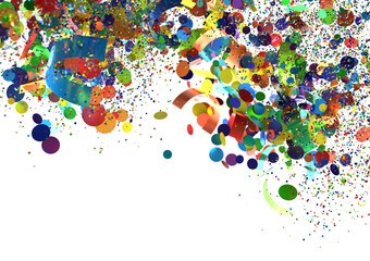 Abstract background with golden confetti and bokeh effect, perfect for celebratory or festive designs.