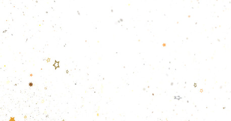 Abstract Gold Glitter Scattered on Black Background