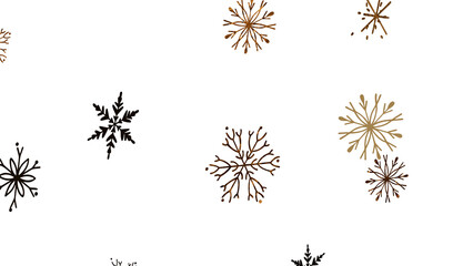 Enchanting Snowfall: Spectacular 3D Illustration Showcasing Falling Holiday Snowflakes