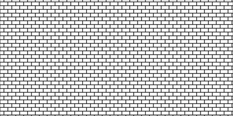 Empty brick wall vector brickwork construction vintage architecture block row black line room, masonry, rough kitchen and bathroom texture background.