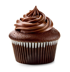 cupcake with chocolate cream
