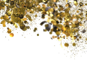 Golden Glitter Abstract