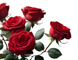 red roses and branch