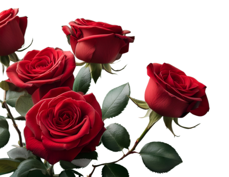 red roses and branch