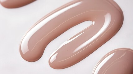 Closeup of modern beige nail gel, macro shot &ndash; perfect for beauty blogs, nail care ads, and fashion campaigns