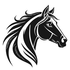Modern Horse Silhouette Graphic for Branding