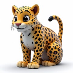 Cute Cartoon Tiger Clipart Fun 2D Animal Illustration for Kids

