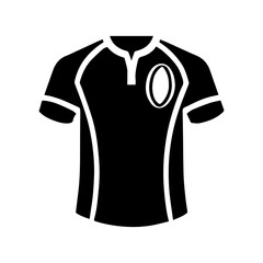 Simple Vector Icon of a Rugby Jersey – Logo Design Illustration