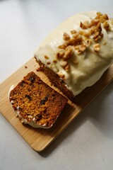 carrot cake with cream cheese frosting