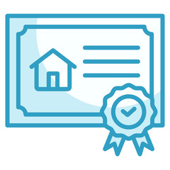 Certificate  Icon Element For Design