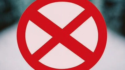 Obraz premium Not Allowed Sign