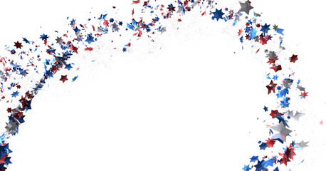 (Mehrere Werte)Confetti -  Red Blue White Confetti Confetti Overlay