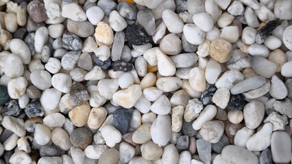Small stones for background. Stone decoration.