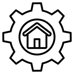 Property Management  Icon Element For Design