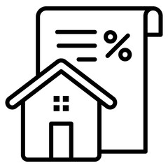 Property Tax  Icon Element For Design