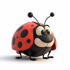 Obraz premium Ladybug Clipart Illustration with Vibrant Red Colors