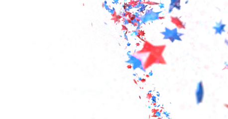(Mehrere Werte)Confetti -  Red Blue White Confetti Confetti Overlay  PNG 3d