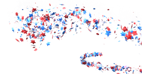 (Mehrere Werte)Confetti -  Red Blue White Confetti Confetti Overlay
