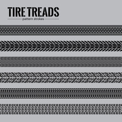 Tire Treads Pattern Strokes