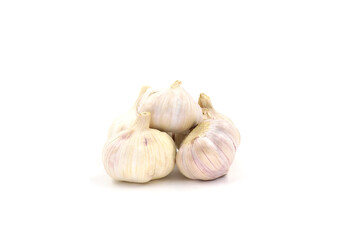garlic isolated on white