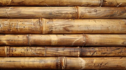 Bamboo Wood Texture. Natural Surface Background with Brown and Beige Wood Grain
