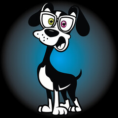 Unique Style Creative Dog Illustration Make Adobe Illustrator Modern