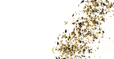 XMAS A gray whirlwind of golden stars. New