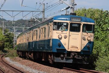 Obraz premium 113系電車最後の横須賀線入線列車「ありがとう113系」号_2011/9/19撮影