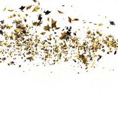XMAS A gray whirlwind of golden stars. New