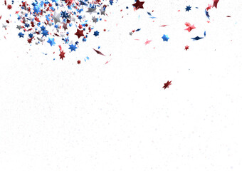 Confetti - Confetti confetti on american independence day party PNG 3d