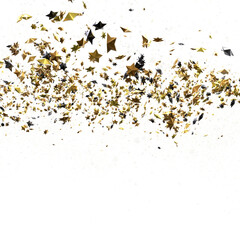 XMAS A gray whirlwind of golden stars. New