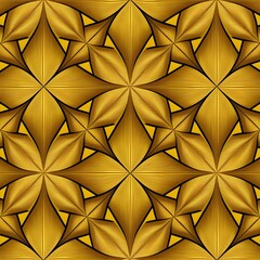 Abstract geometric design with black textures  and gold,
