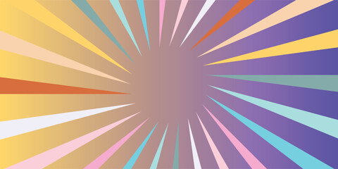 Explosion vector illustration. Retro pop art background with dots. Comic book fight stamp for card Superhero action frame background.