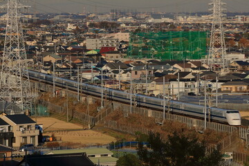 長大編成で東海道新幹線を疾走する300系新幹線_2011/12/30撮影