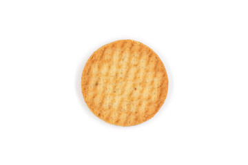 butter cookies isolated on white background.