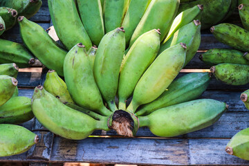 bananas on the market