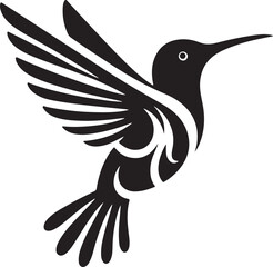 Bird silhouette icon vector image