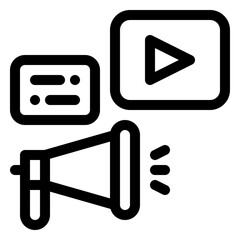 Marketing social media icon