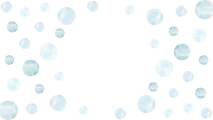 淡い水彩柄のドットが広がるイラスト　背景透過