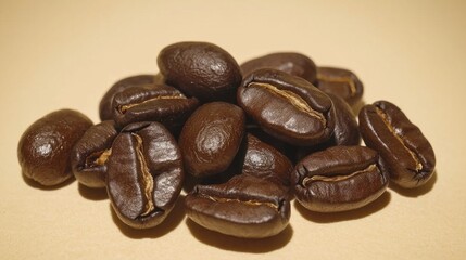 Obraz premium Coffee beans harvesting process coffee farm food photography natural environment close-up view organic farming concept